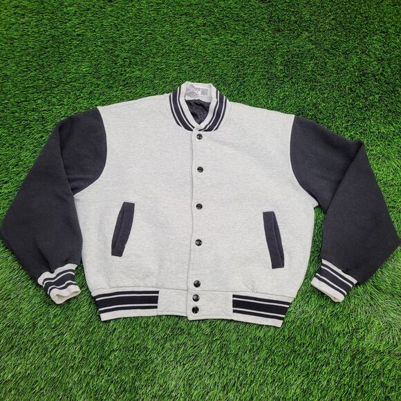 Vintage Fruit-Of-The-Loom Blank Jacket Medium 22x22 Varsity - Picture 1 of 12